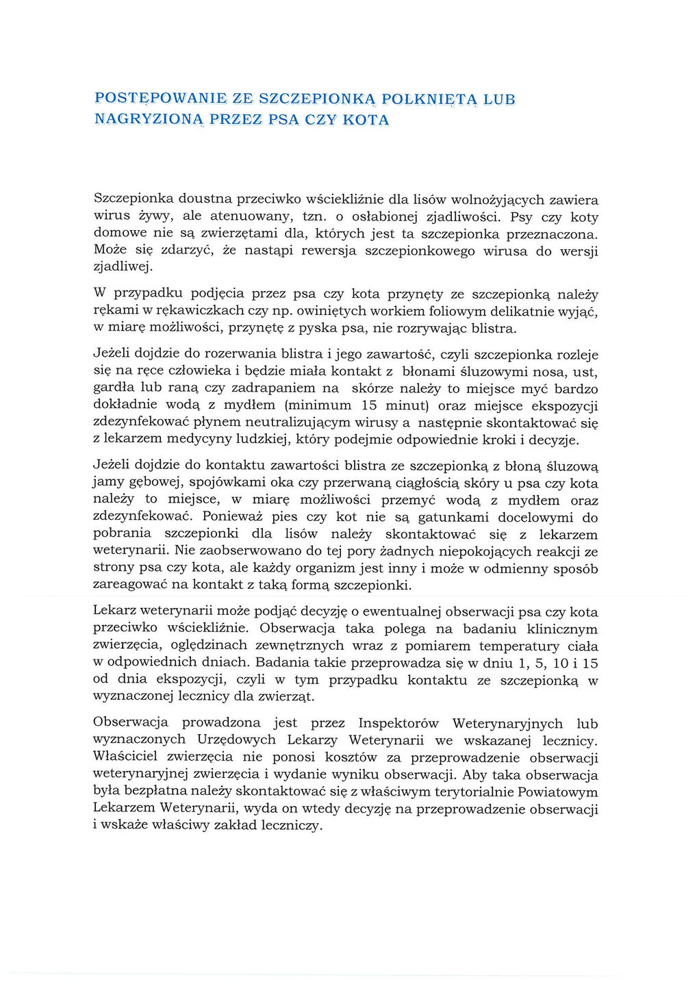 Komunikat w sprawie jesiennej akcji szczepienia lisów wolno żyjących przeciwko wściekliźnie 2025 5